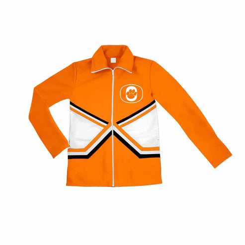8.9 Custom Moq 5 Baby Boys Orange Pawl Team Zipper Jackets Top
