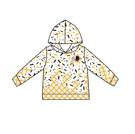 7.8 Custom Moq 3 Baby Boys Long Sleeves REDSKINS Team Hoodies Top