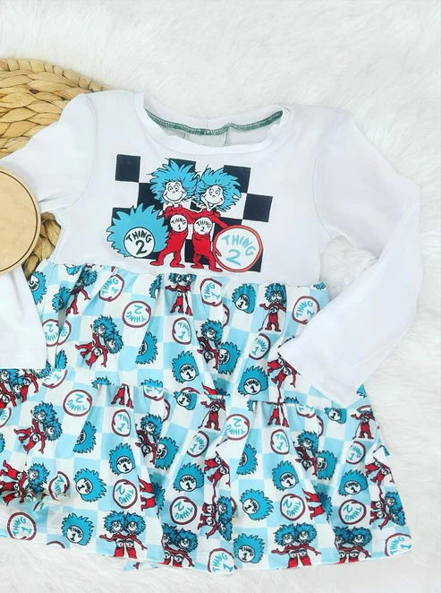 6.4 GLD0948 Baby Girls Dr Reading Long Sleeve Knee Length Dresses Preorder