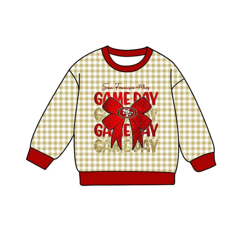 10.13  Custom Moq 8 Baby Boys SF Team Plaid Tee Shirts Tops