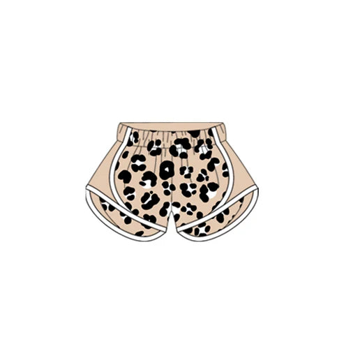 4.10 SS0526 Baby Girls Cow Print Leopard Shorts Bottoms Preorder