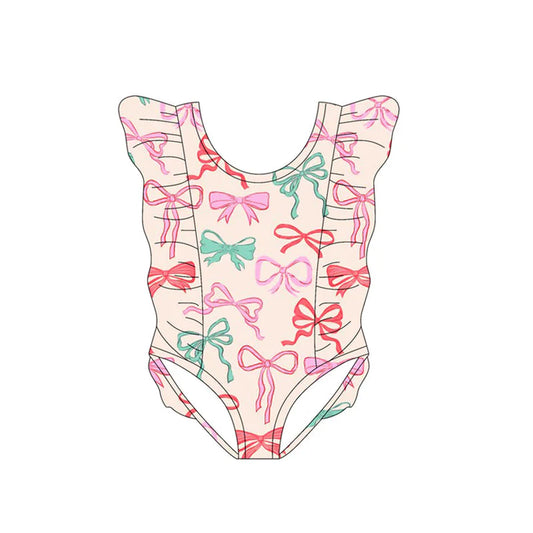11.14 MOQ:5pcs S0619 pre-order baby girl clothes bows girl summer swimsuit beach wear