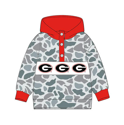 10.14 Custom Moq 8 Baby Boys Long Sleeves Camo G Team Hoodies Top