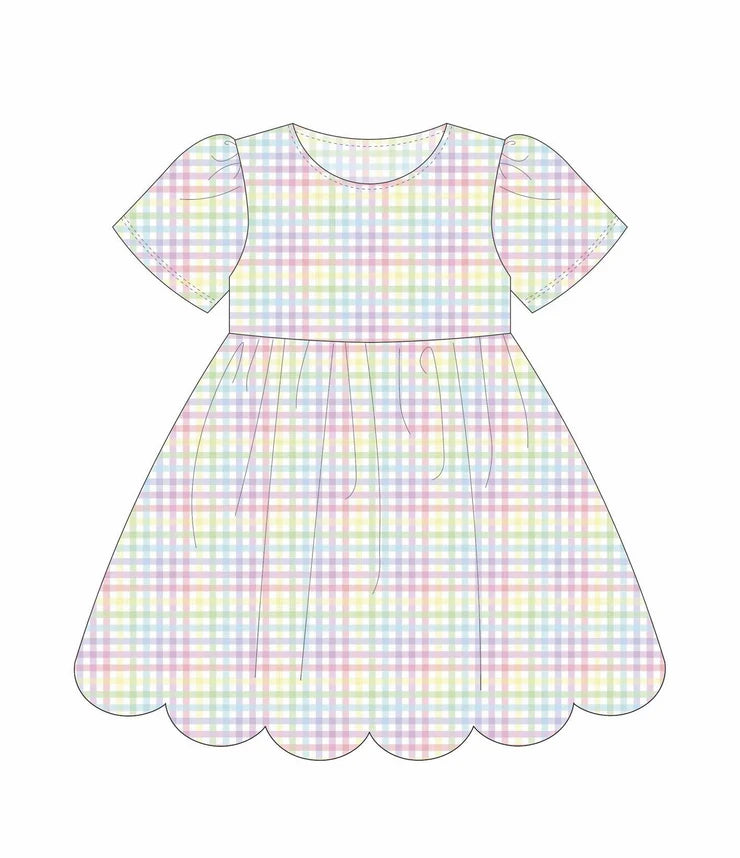 11.24 MOQ:5pcs GSD3176 pre-order toddler girl clothes gingham girl summer dress