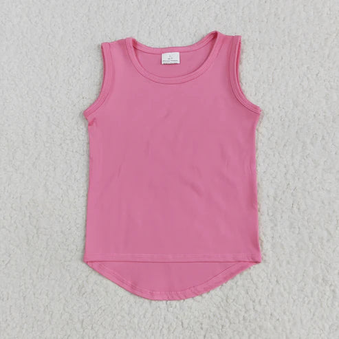 6.2 GT0983 Baby Girls Pink Sleeveless Vests Top