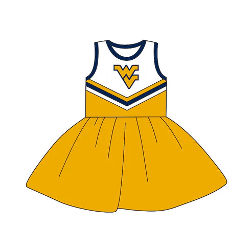 5.2  Baby Girls Team Sleeveless 9 A-Line Dresses Preorder(moq 3)