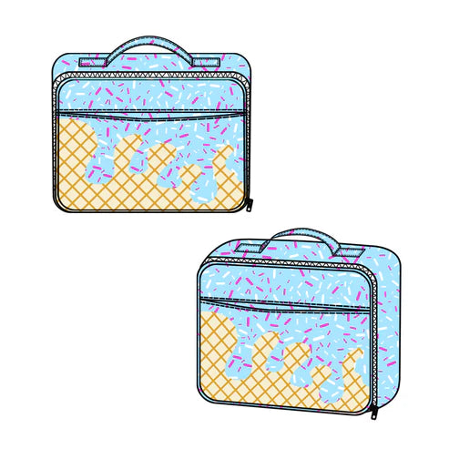 4.9  BA0296 Baby Kids Blue Team Lunch Bags Preorder
