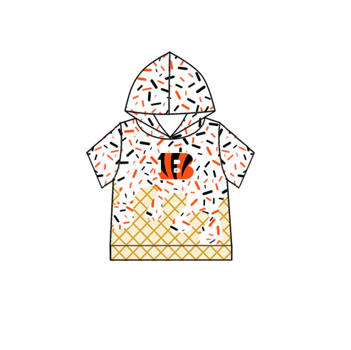 7.5 Custom Moq 3 Baby Boys Bengals Short Sleeves Drip Team Hoodies Top