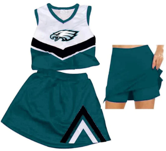 5.12 baby girls team cheer skirt outfit