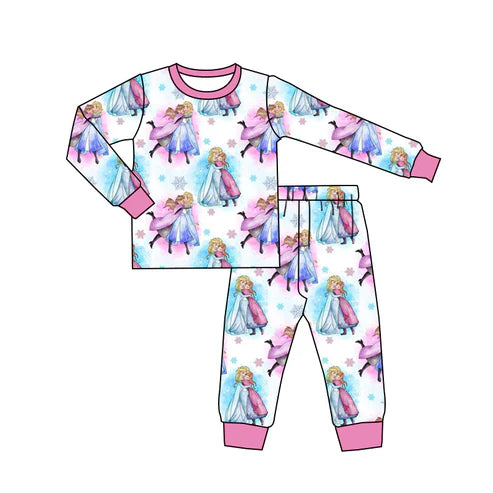 6.24 Custom Moq 3 Baby Girls Princess 10 Pants Pajamas Clothes Sets