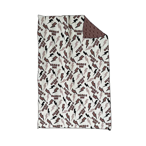 5.27 BL0180 Baby Toddler Children Mama's Boy Minky Blankets preorder