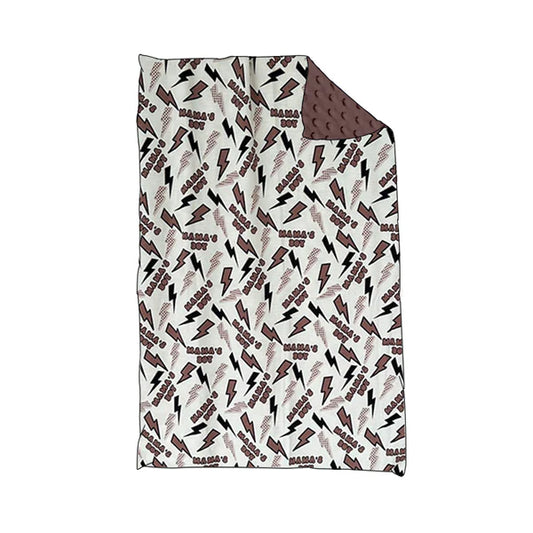 5.27 BL0180 Baby Toddler Children Mama's Boy Minky Blankets preorder