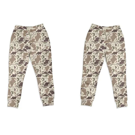 9.26 P0875 Baby Boys Khaki Camo Baseballs Team Pockets Leggings Pants Preorder