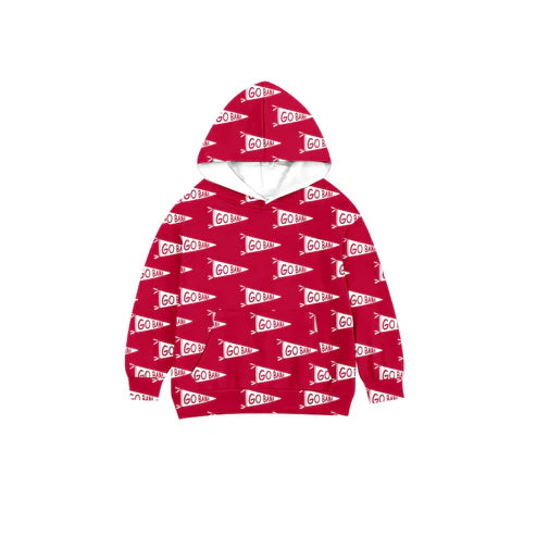 9.9 Custom Moq 5 Baby Boys Go Bama Team Cheer Hooded Pullovers Tops