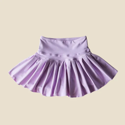 4.15   GLK0085 Baby Girls Lavender Yoga Active Wear Skirt Preorder