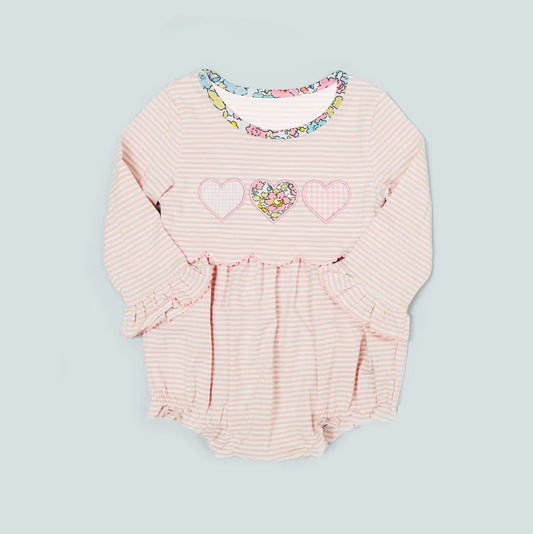 11.21 MOQ:5pcs LR2925 pre-order baby girl clothes love toddler girl Valentine winter bubble