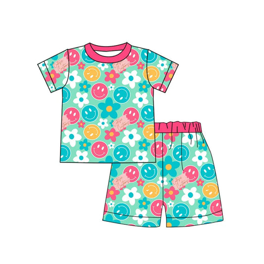4.4 CUSTOM ORDER MOQ 3PCS EACH DESIGN BABY BOY CLOTHES SMILE BOY SUMMER PAJAMAS SET 2
