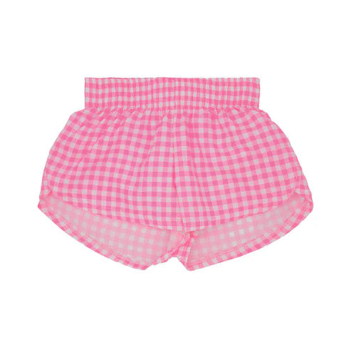 3.22 SS0472 Baby Girls Pink Plaid Sport Shorts Bottoms Preorder