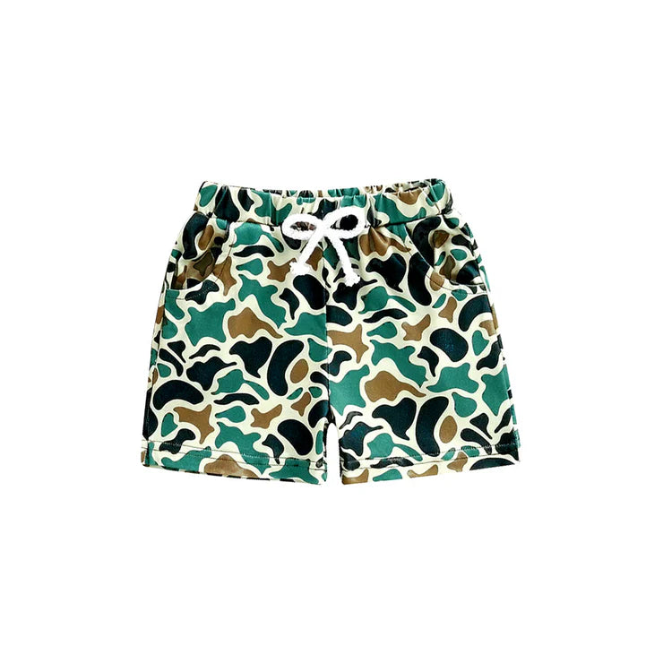 11.12 MOQ：5pcs SS0748 pre-order baby boy clothes camo print boy summer shorts