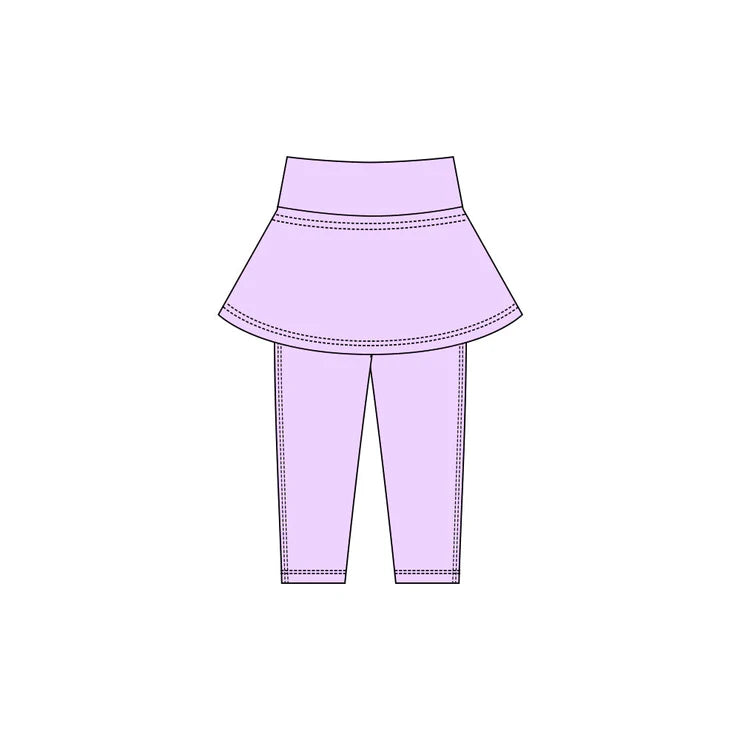 11.21 MOQ：5pcs P0981 pre-order baby girl clothes purple girl winter skirt yoga pant
