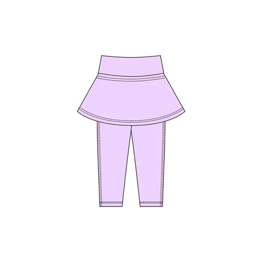 11.21 MOQ：5pcs P0981 pre-order baby girl clothes purple girl winter skirt yoga pant