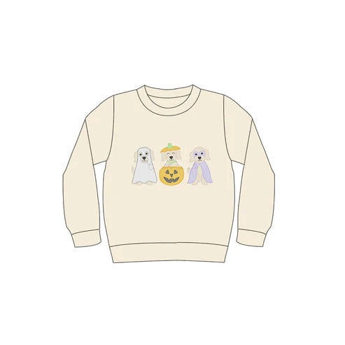 6.28 No moq BT1277 pre-order toddler boy clothes halloween pumpkin long Sleeve Top