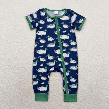 3.12 SR1897 RTS baby boy clothes mallard duck toddler boy summer romper-bamboo