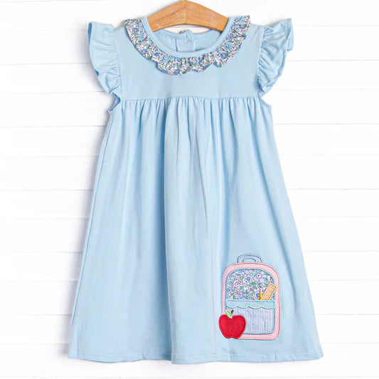 11.18 MOQ：5pcs GSD3118 pre-order toddler clothes bag girl back to school summer dress