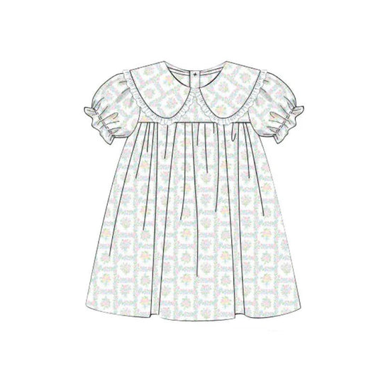 11.13 MOQ：5pcs GSD3075 pre-order toddler clothes floral girl summer dress