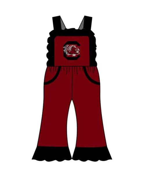 10.9 Custom Moq 5 Baby Girls Strap Red Bulls C Pockets Team Jumpsuits
