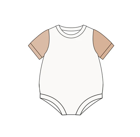 4.9 SR3017 Baby Infant Kids Peach Sleeves Rompers Preorder