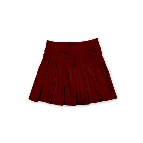 6.27 GLK0124 Baby Girls Dark Red Yoga Skorts Bottom Preorder