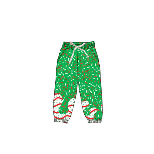 8.6 P0827 Baby Girls Drip Christmas Trees Yoga Pant Preorder