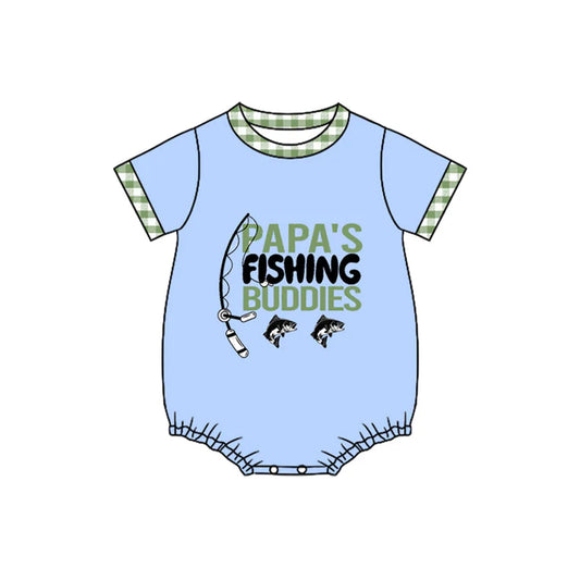 11.14 MOQ:5pcs SR3530 pre-order baby boy clothes papa’s fishing boy summer bubble