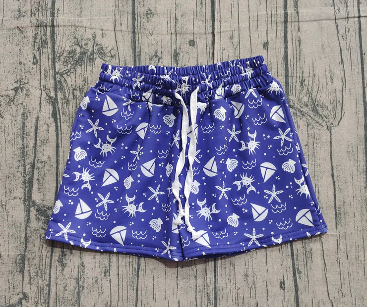 11.11 S0587 pre-order toddler boy cloths sea animal boy summer swim shorts real pic