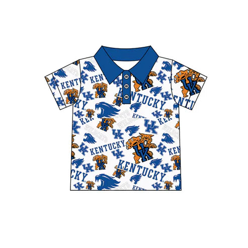 8.1 Custom Moq 5 Baby Boys Kenturky Team Short Sleeve Tee Pullovers Polo Shirts Tops