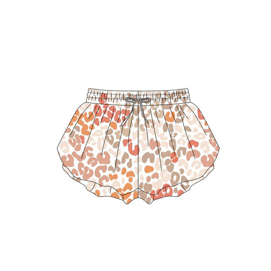 4.18   SS0593 Baby Girls Pink Khaki Leopard Summer Shorts Bottoms Preorder
