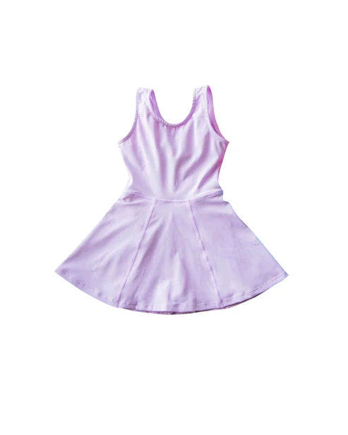 4.17  GSD2429 Baby Girls Lavender Yoga Skort Knee Length Dresses Preorder