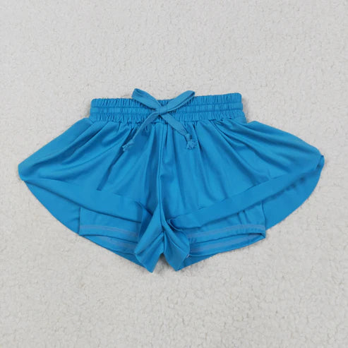 6.2 SS0549 Baby Girls Blue Skort Shorts Bottoms