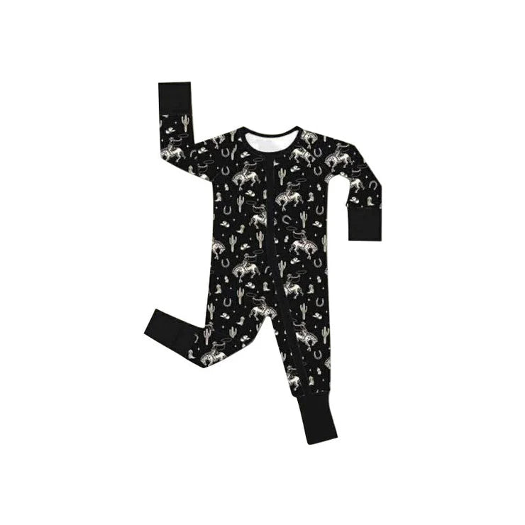 11.19 MOQ:5pcs LR2915 pre-order baby boy clothes cowboy toddler boy winter romper