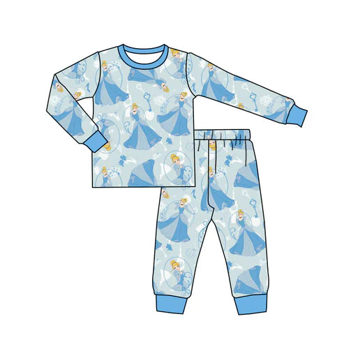 6.23 Custom Moq 3 Baby Girls Princess 1 Pants Pajamas Clothes Sets
