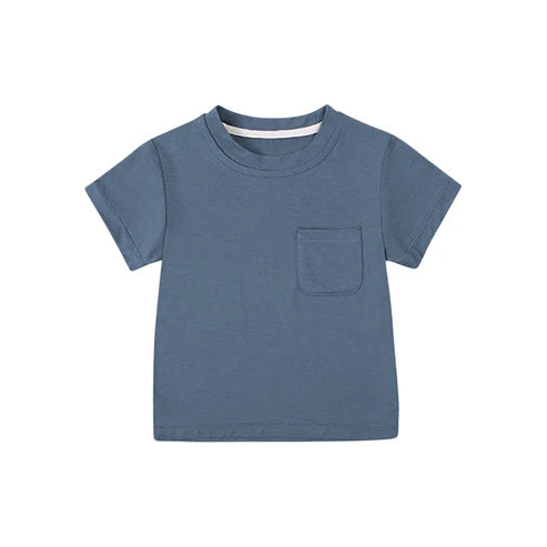 4.16 BT1219 Baby Boys Blue Short Sleeves Tee Shirts Top Preorder