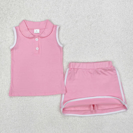 3.14 GSD1975 Baby Girls Pink Pullover Top Sports Shorts Clothes Set