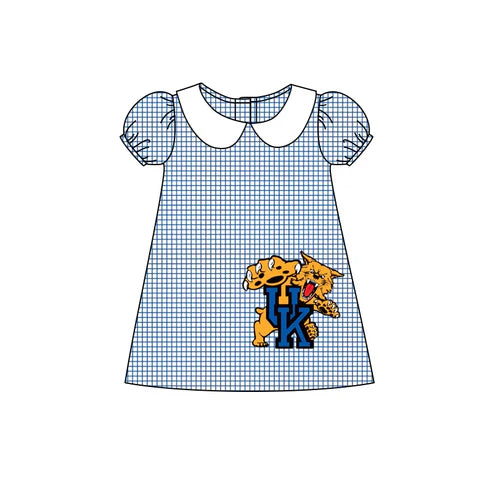 5.6 Baby Girls UK Short Sleeve Team Knee Length Dresses Preorder(moq 3)