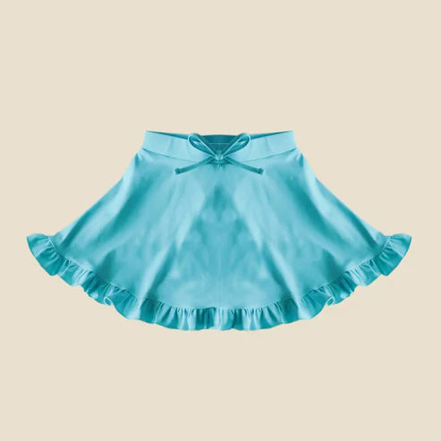 4.19 GLK0092 Baby Girls Blue Yoga Ruffle Active Skirt Preorder