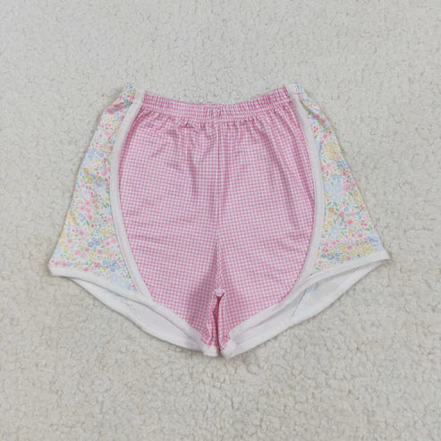 5.9 SS0518 Baby Girls Pink Floral Shorts Bottoms