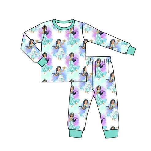 6.24  Custom Moq 3 Baby Girls Princess 14 Pants Pajamas Clothes Sets