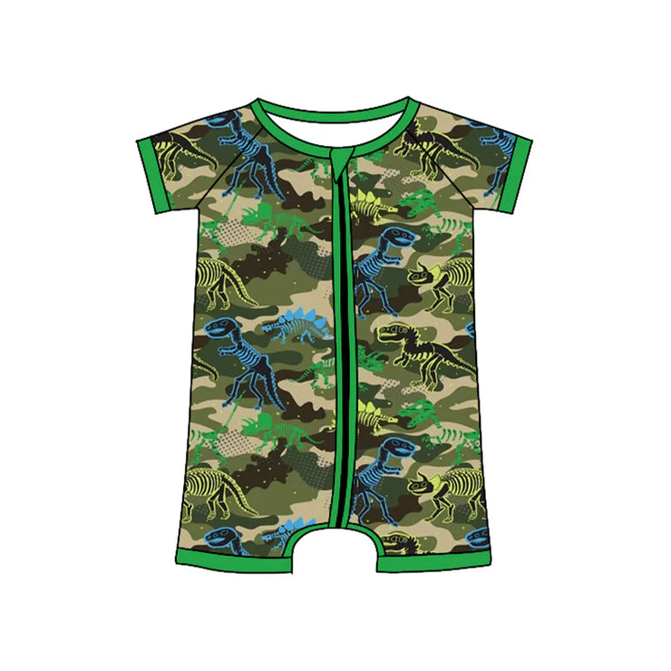 11.18 MOQ:5pcs SR3535 pre-order baby boy clothes camo boy summer romper
