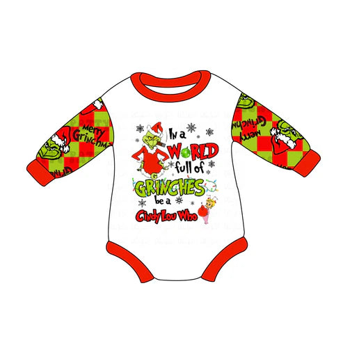 5.29 LR1985 Baby Infant Girls Christmas Frog Long Sleeve Rompers preorder