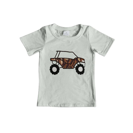 L-3.5 BT1178 Baby Boys Brown Bottomland Camo Truck Tee Shirts Tops Preorder